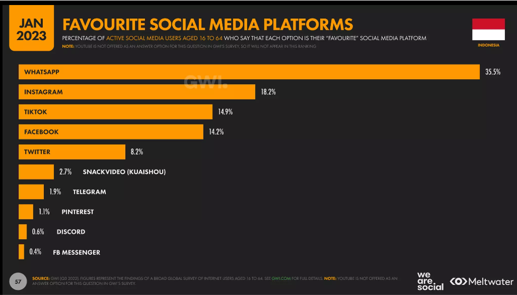 platform social media favorit di indonesia